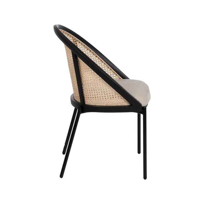 CHAIR BLACK-NATURAL WAY STEEL / PLASTIC 54 X 49 X 82,30 CM