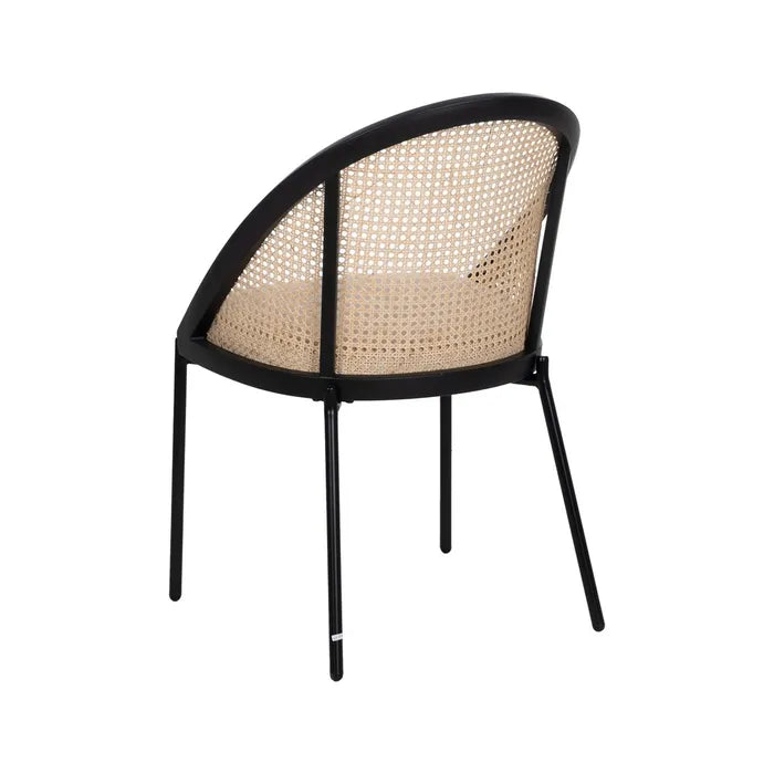 CHAIR BLACK-NATURAL WAY STEEL / PLASTIC 54 X 49 X 82,30 CM