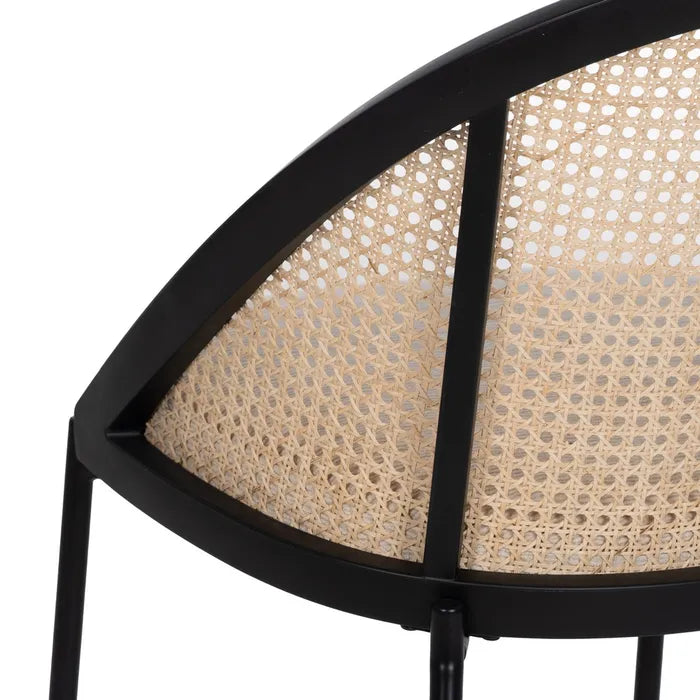 CHAIR BLACK-NATURAL WAY STEEL / PLASTIC 54 X 49 X 82,30 CM