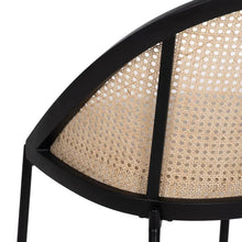 Laden Sie das Bild in den Galerie-Viewer, CHAIR BLACK-NATURAL WAY STEEL / PLASTIC 54 X 49 X 82,30 CM