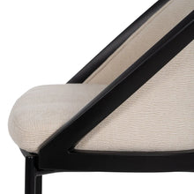 Carica l&#39;immagine nel visualizzatore di Gallery, BLACK-WHITE STEEL / PLASTIC CHAIR 54 X 47.50 X 82.30 CM