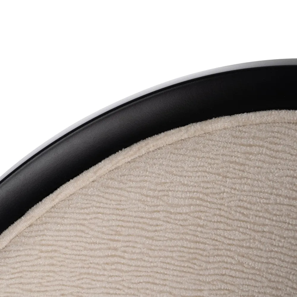 BLACK-WHITE STEEL / PLASTIC CHAIR 54 X 47.50 X 82.30 CM