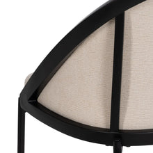 Carica l&#39;immagine nel visualizzatore di Gallery, BLACK-WHITE STEEL / PLASTIC CHAIR 54 X 47.50 X 82.30 CM