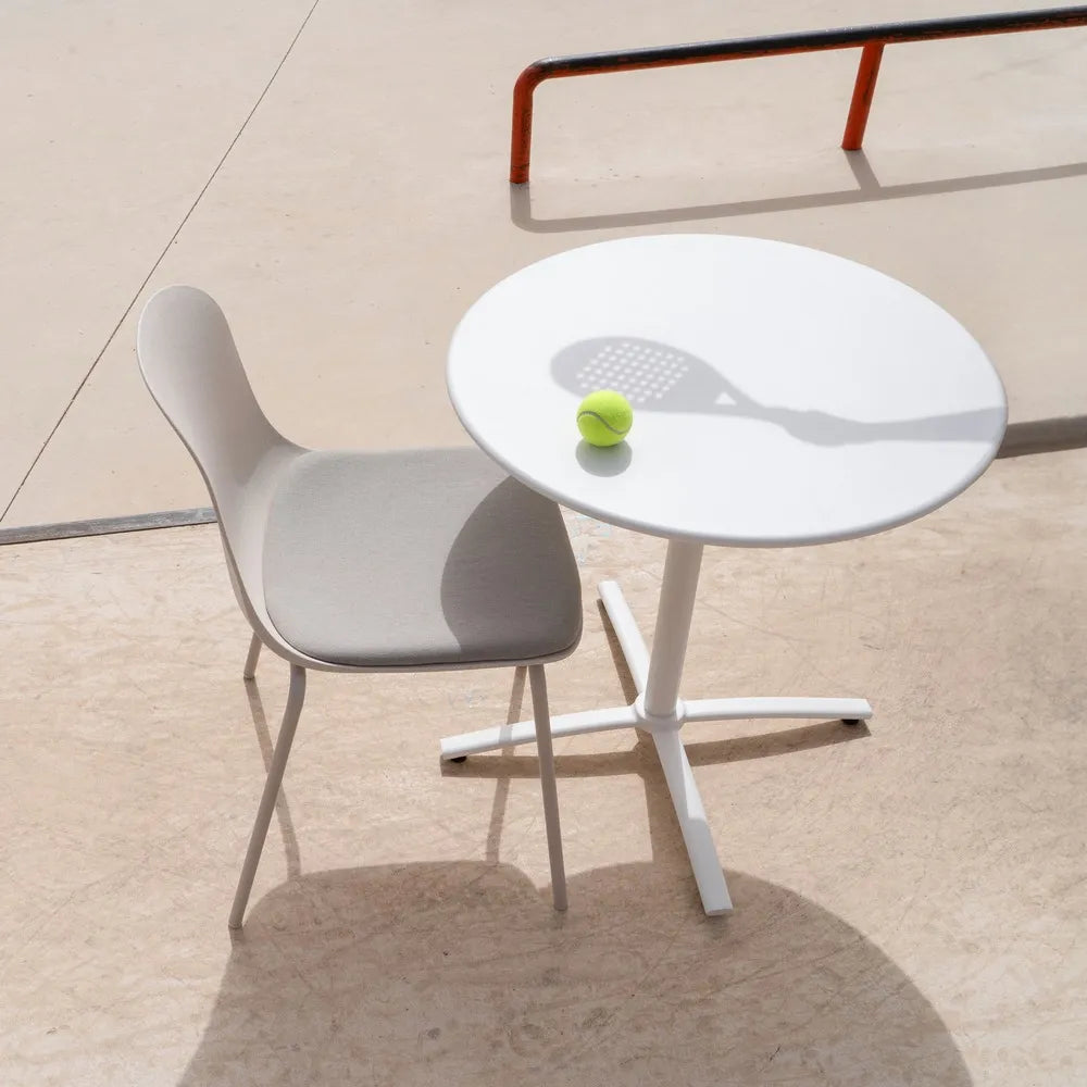 BEIGE PP-METAL OUTDOOR CHAIR 50 X 53 X 85 CM