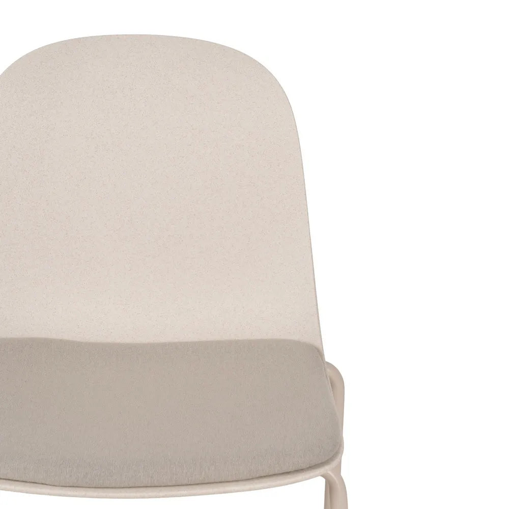 BEIGE PP-METAL OUTDOOR CHAIR 50 X 53 X 85 CM