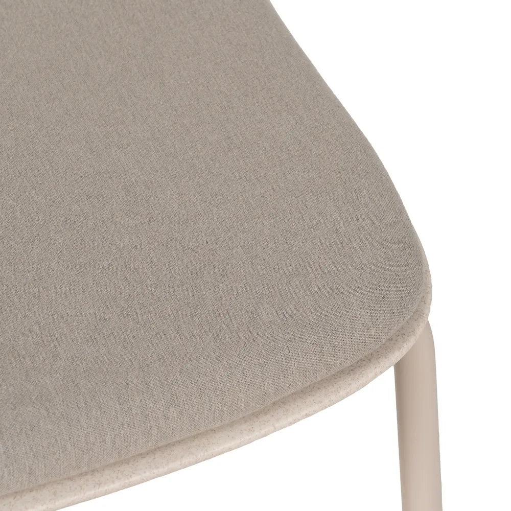 BEIGE PP-METAL OUTDOOR CHAIR 50 X 53 X 85 CM