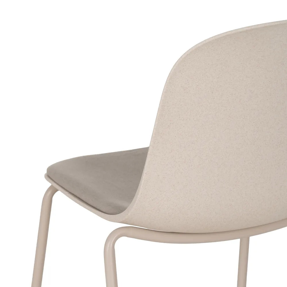 BEIGE PP-METAL OUTDOOR CHAIR 50 X 53 X 85 CM