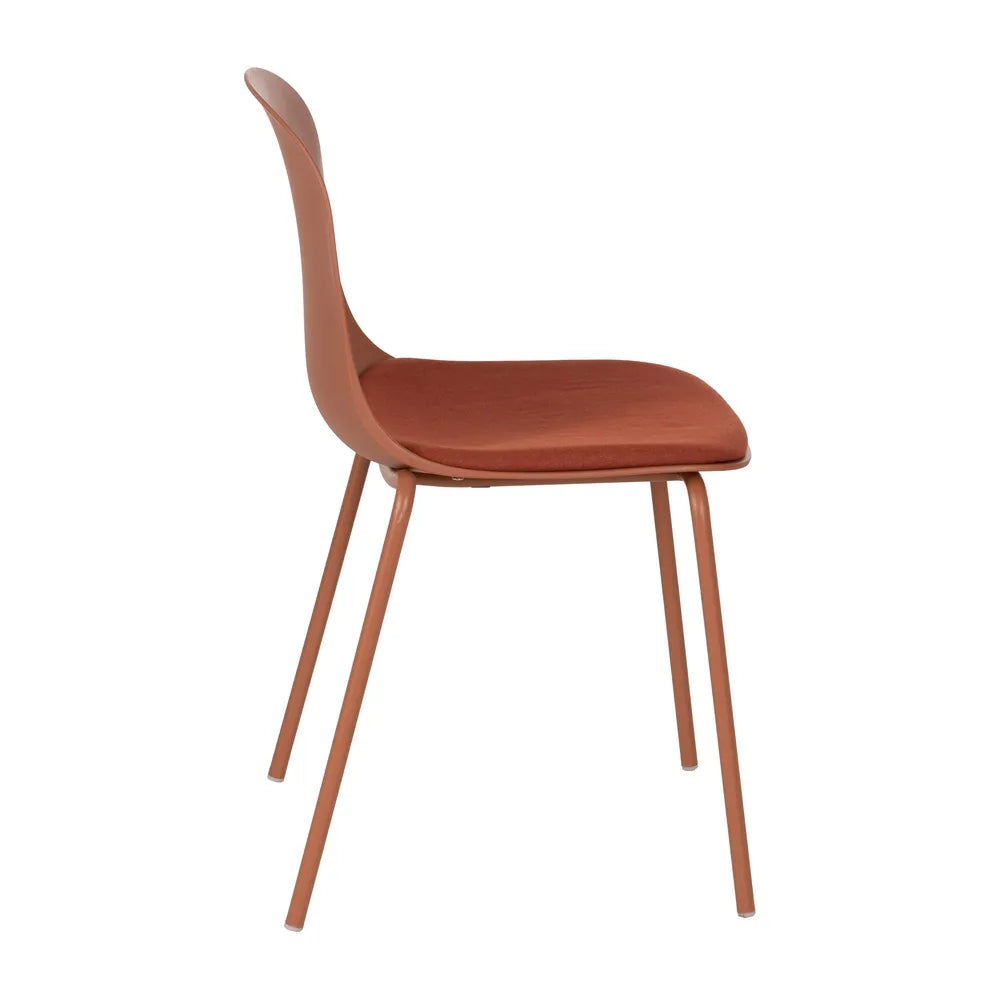 CHAIR PP-METAL OUTDOOR 50 X 53 X 85 CM TERRACOTTA