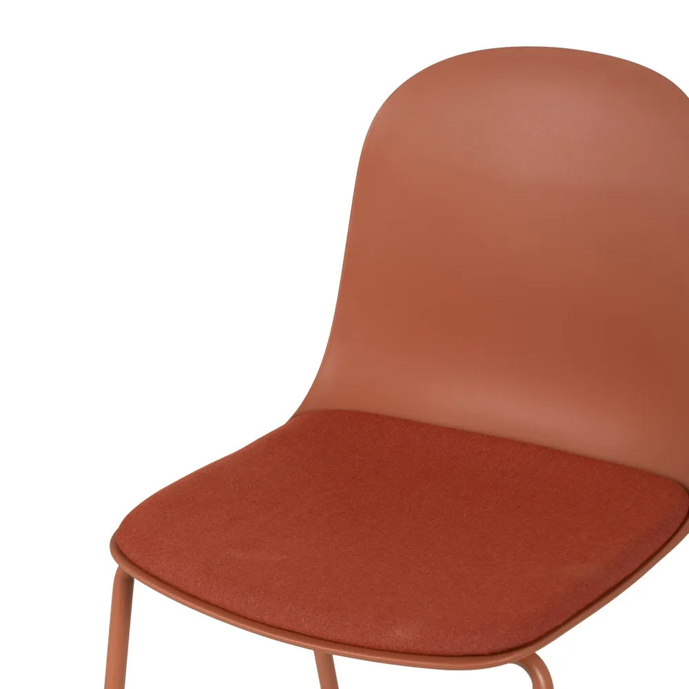 CHAIR PP-METAL OUTDOOR 50 X 53 X 85 CM TERRACOTTA