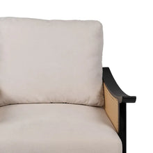 Load image into Gallery viewer, ARMCHAIR WHITE-BLACK WOOD-MDF 69,50 X 83 X 80 CM