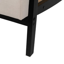 Cargar imagen en el visor de la galería, ARMCHAIR WHITE-BLACK WOOD-MDF 69,50 X 83 X 80 CM