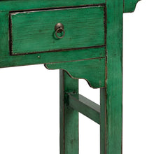 Load image into Gallery viewer, CONSOLE GREEN WOOD-MDF 178 X 38 X 85 CM