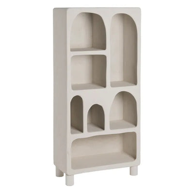 SHELVING WHITE MDF- WILMA 80 X 38 X 170 CM