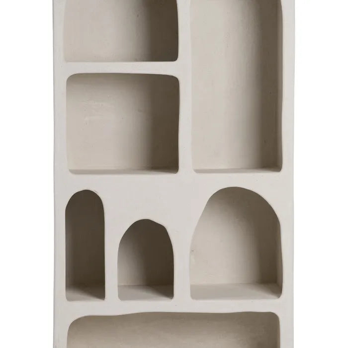SHELVING WHITE MDF- WILMA 80 X 38 X 170 CM