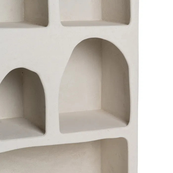 SHELVING WHITE MDF- WILMA 80 X 38 X 170 CM