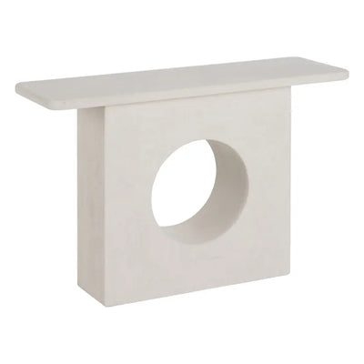 WHITE DM CONSOLE 120 X 40 X 80 CM