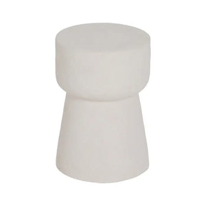 WHITE POLYRESIN TABLE 30 X 30 X 45.50 CM