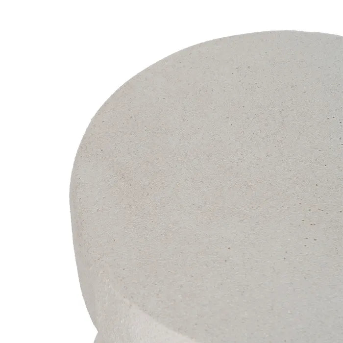 WHITE POLYRESIN TABLE 31 X 31 X 45 CM