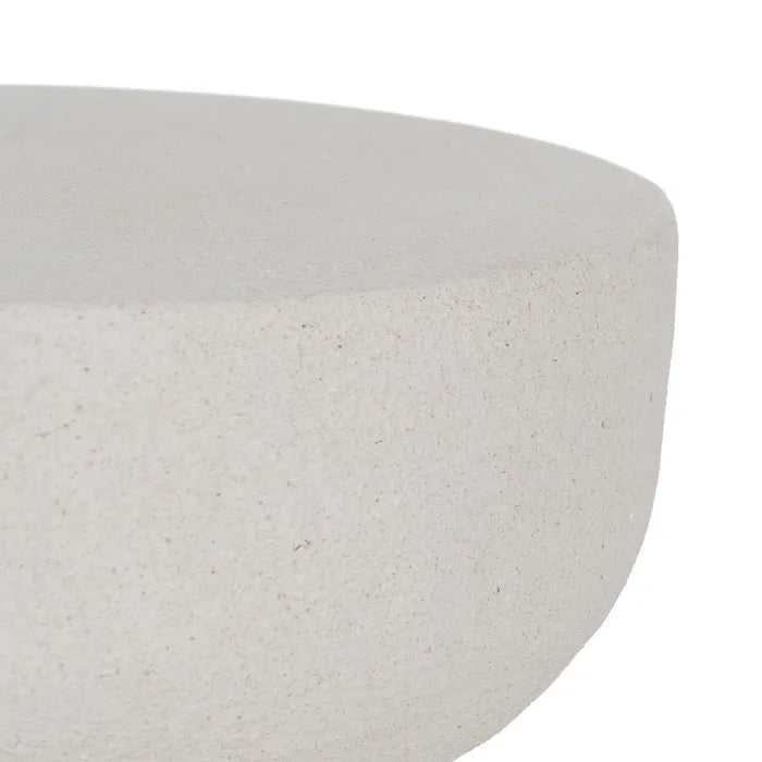WHITE POLYRESIN TABLE 31 X 31 X 45 CM