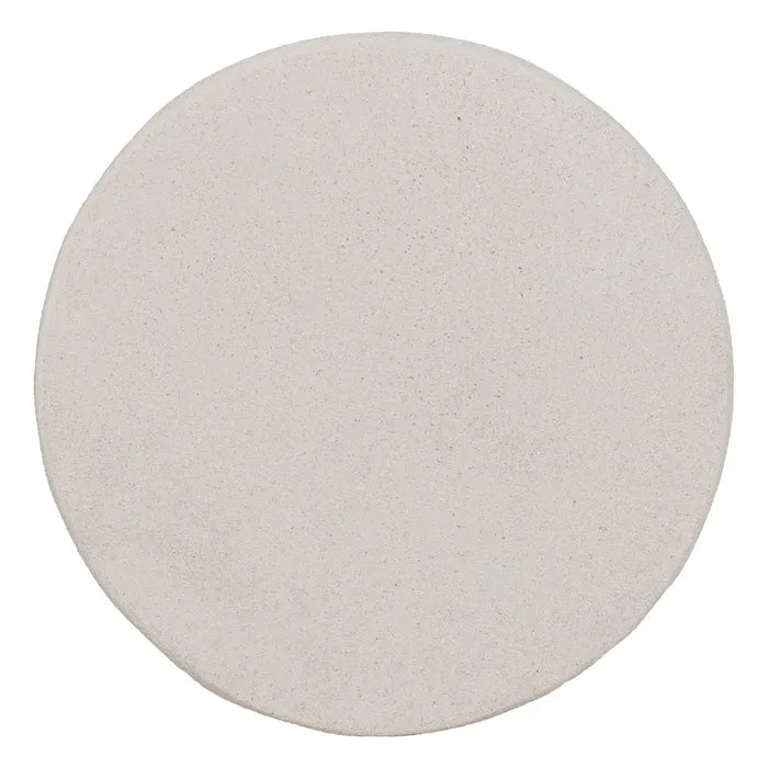 WHITE POLYRESIN TABLE 31 X 31 X 45 CM