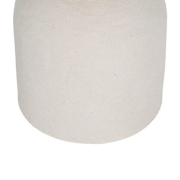 WHITE POLYRESIN TABLE 31 X 31 X 45 CM