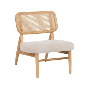 ARMCHAIR NATURAL-CREAM WEAVE-WOOD ROOM 62 X 70 X 72 CM