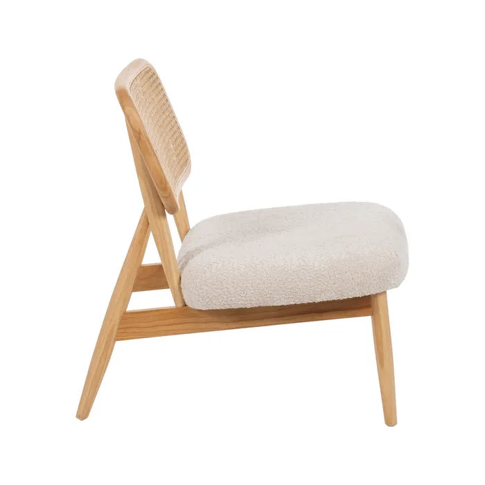 ARMCHAIR NATURAL-CREAM WEAVE-WOOD ROOM 62 X 70 X 72 CM