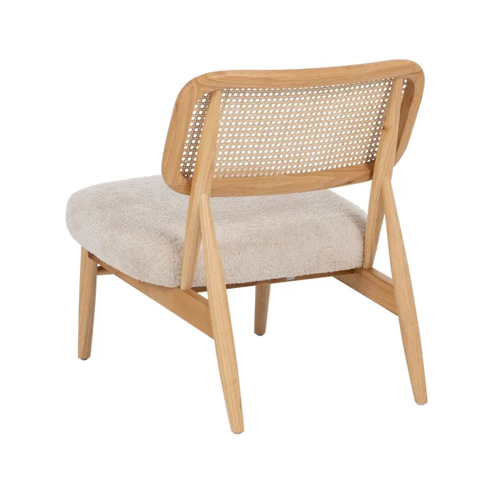 ARMCHAIR NATURAL-CREAM WEAVE-WOOD ROOM 62 X 70 X 72 CM