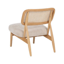 Laden Sie das Bild in den Galerie-Viewer, ARMCHAIR NATURAL-CREAM WEAVE-WOOD ROOM 62 X 70 X 72 CM