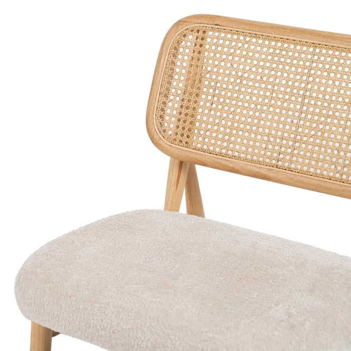 ARMCHAIR NATURAL-CREAM WEAVE-WOOD ROOM 62 X 70 X 72 CM