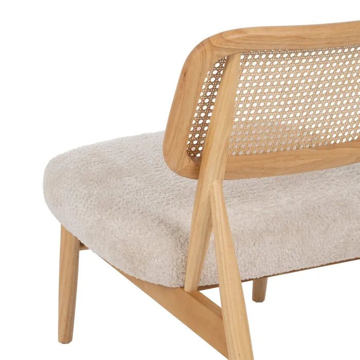 ARMCHAIR NATURAL-CREAM WEAVE-WOOD ROOM 62 X 70 X 72 CM