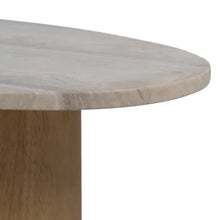 Load image into Gallery viewer, TABLE NATURAL-WHITE MARBLE/WOOD 58 X 38 X 40 CM
