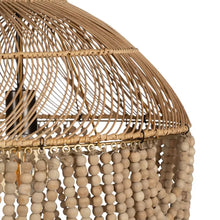 Load image into Gallery viewer, NATURAL BEADS CEILING LAMP 47 X 47 X 61 CM