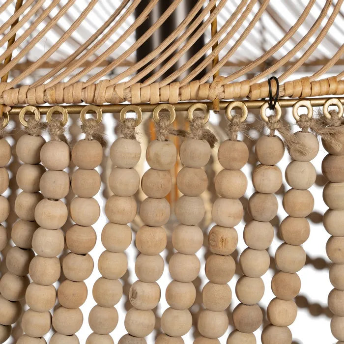 NATURAL BEADS CEILING LAMP 47 X 47 X 61 CM