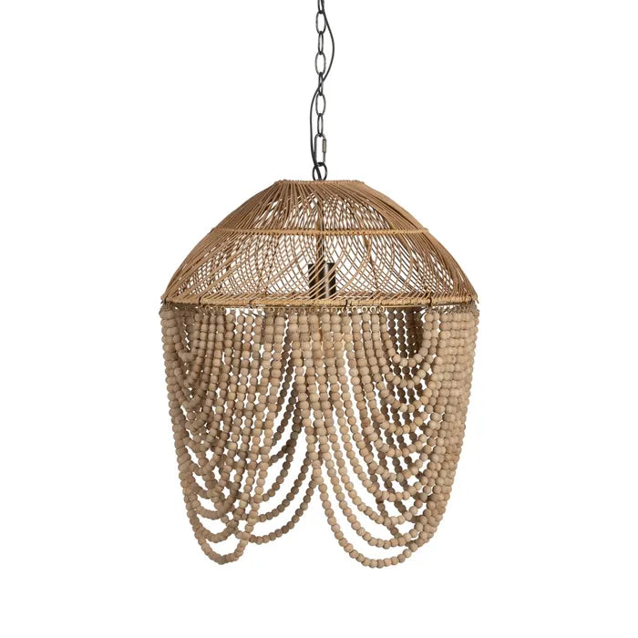 NATURAL BEADS CEILING LAMP 47 X 47 X 61 CM
