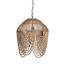 Load image into Gallery viewer, NATURAL BEADS CEILING LAMP 47 X 47 X 61 CM
