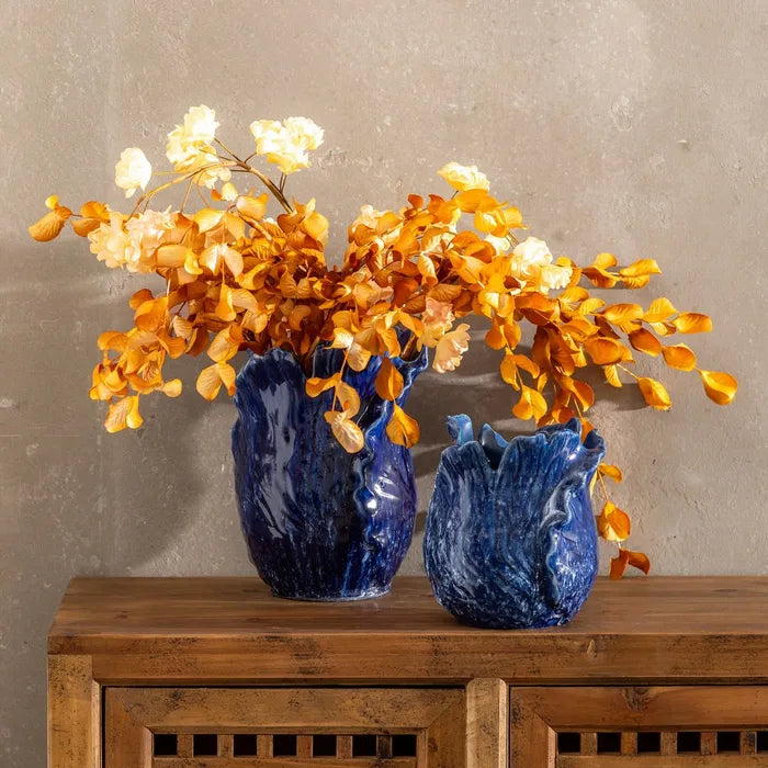 BLUE VASE CERAMICS 21 X 21 X 27 CM