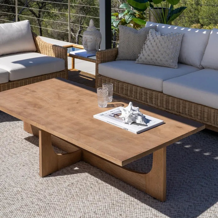 NATURAL MANGO WOOD COFFEE TABLE 152 X 76 X 36 CM