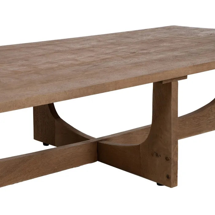 NATURAL MANGO WOOD COFFEE TABLE 152 X 76 X 36 CM