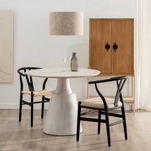 Charger l&#39;image dans la galerie, WHITE MANGO WOOD DINING TABLE 100 X 100 X 78 CM