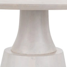 Cargar imagen en el visor de la galería, WHITE MANGO WOOD DINING TABLE 100 X 100 X 78 CM