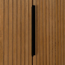 Load image into Gallery viewer, BLACK-NATURAL DM-WOOD CABINET 104 X 53 X 203 CM