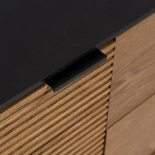 Load image into Gallery viewer, BLACK-NATURAL SIDEBOARD DM-WOOD 164 X 40 X 75 CM