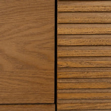 Cargar imagen en el visor de la galería, BLACK-NATURAL SIDEBOARD DM-WOOD 164 X 40 X 75 CM