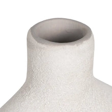 Carica l&#39;immagine nel visualizzatore di Gallery, VASE OFF WHITE CERAMIC 24 X 8 X 56 CM