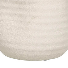 Charger l&#39;image dans la galerie, CREAM CERAMIC VASE 14 X 14 X 18 CM