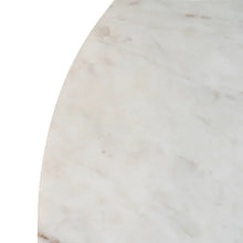 Cargar imagen en el visor de la galería, WHITE MARBLE/WOOD DINING TABLE 120 X 120 X 76 CM