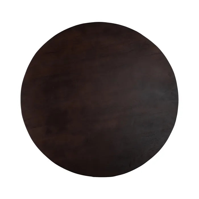 DINING TABLE BROWN MANGO WOOD ROOM 120 X 120 X 76 CM