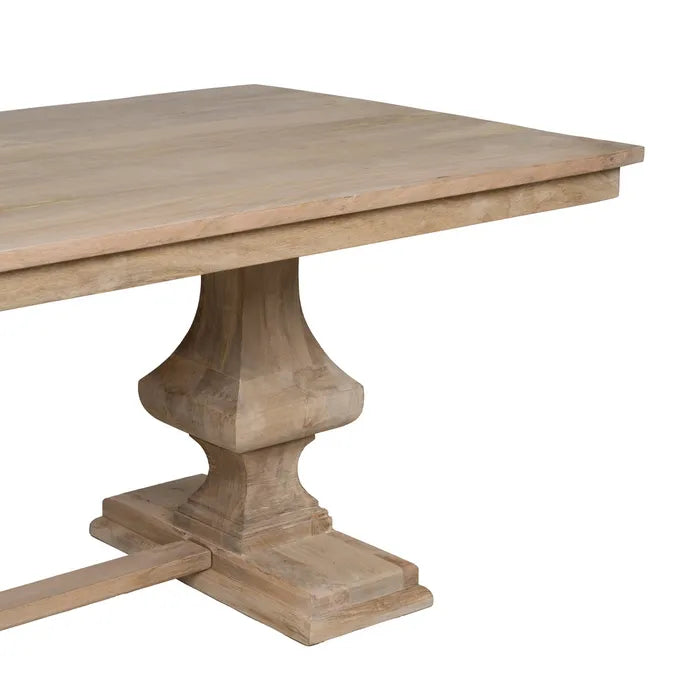 PINK WHITE DINING TABLE 210 X 100 X 76 CM