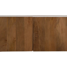 Load image into Gallery viewer, TV STAND WHITE-NATURAL MARBLE/WOOD 200 X 35 X 46 CM